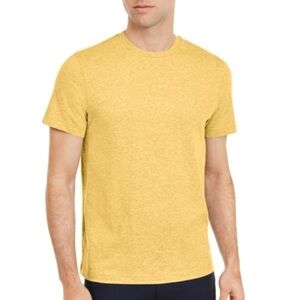 NWT Club Room crew neck sunwash yellow short sleeve tee shirt size large